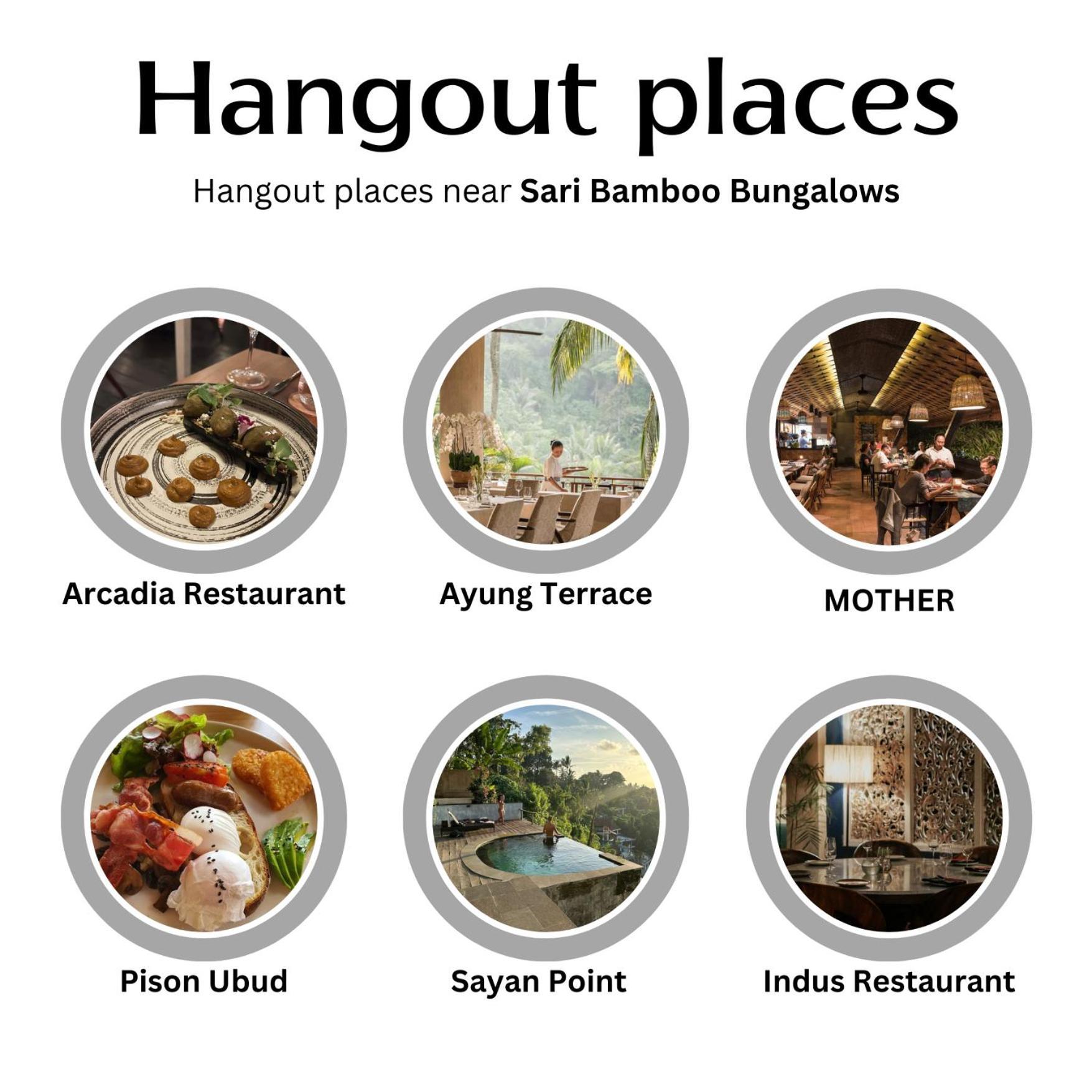 Sari Bamboo Bungalows Убуд Экстерьер фото